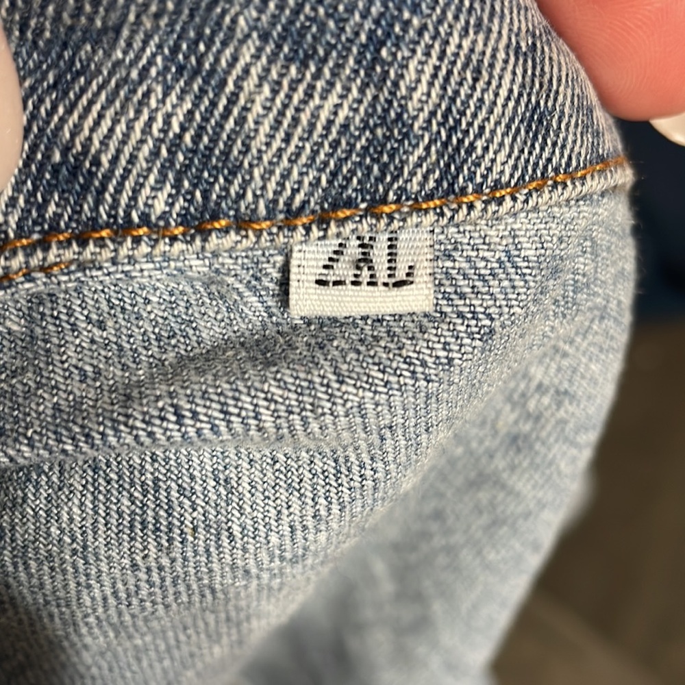 Aztec Design Distressed Denim Jacket - Picture 7 of 14